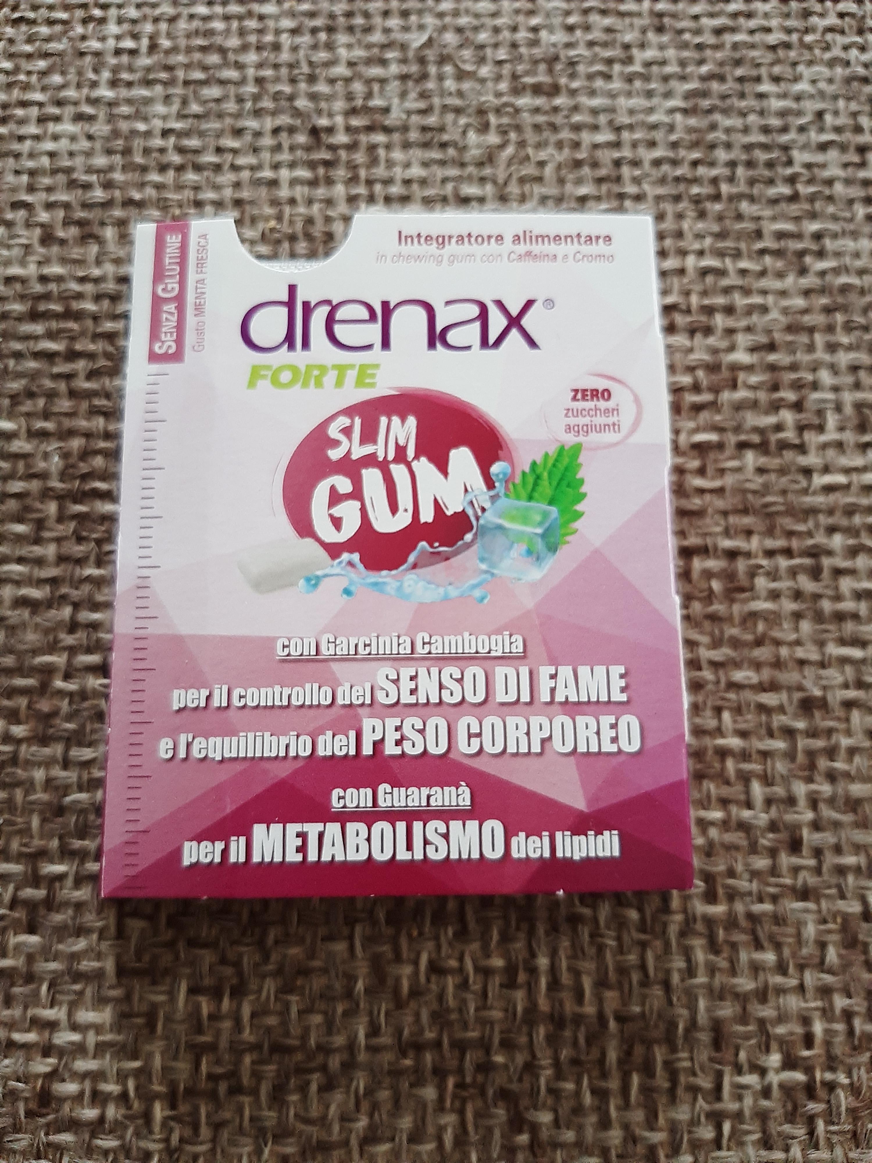 Drenax Forte Slim Gum menta 9 chewing gum metabolismo