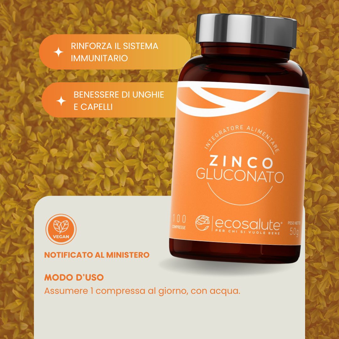 Spazio Ecosalute Vie Urinarie Zinco Gluconato 100 compresse