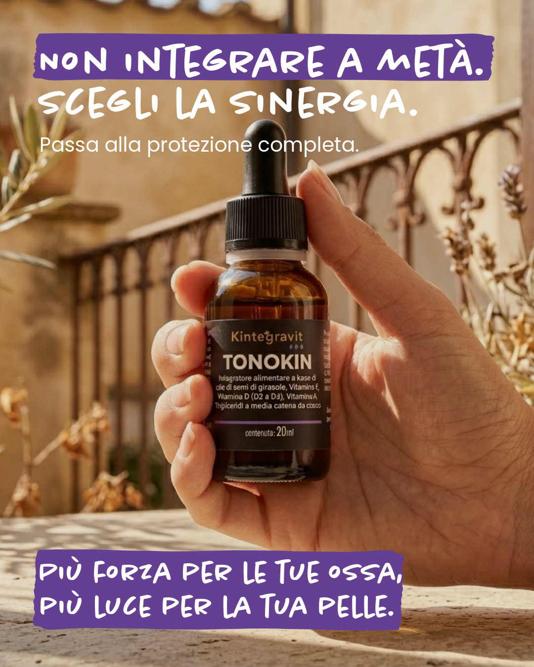 Sitar Kintegravit Tonokin gocce 20 ml vista ossa