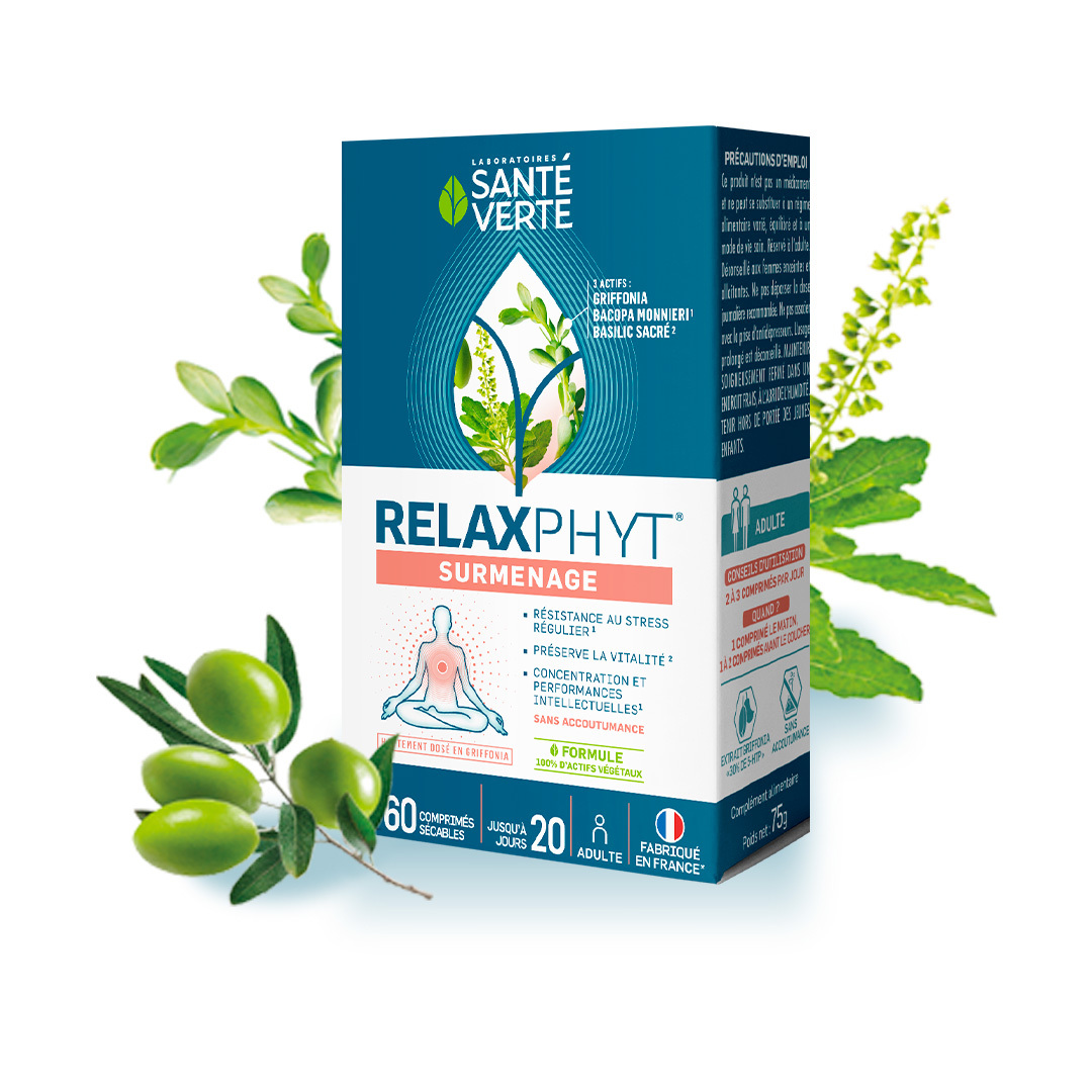 Sante Verte Relaxphyt Surmenage antistress 60 compresse tulsi