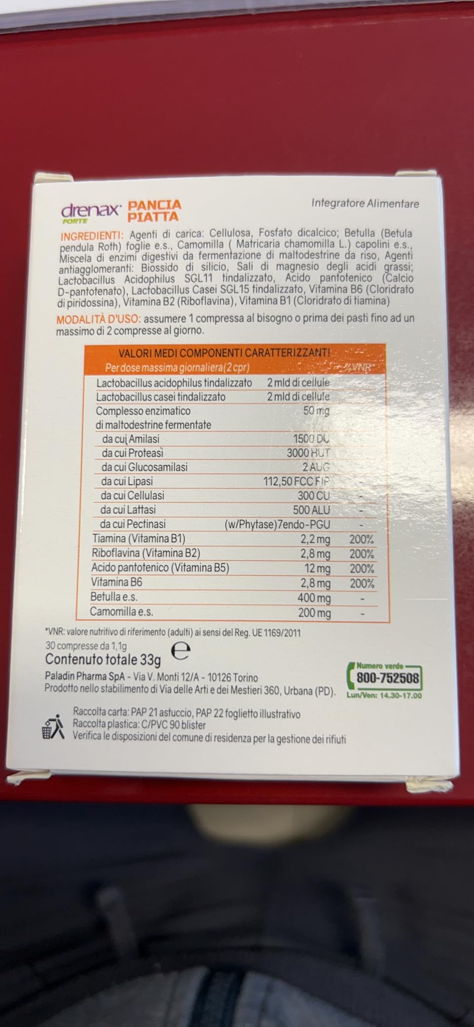 Drenax Forte Pancia Piatta integratore 30 compresse gonfiore