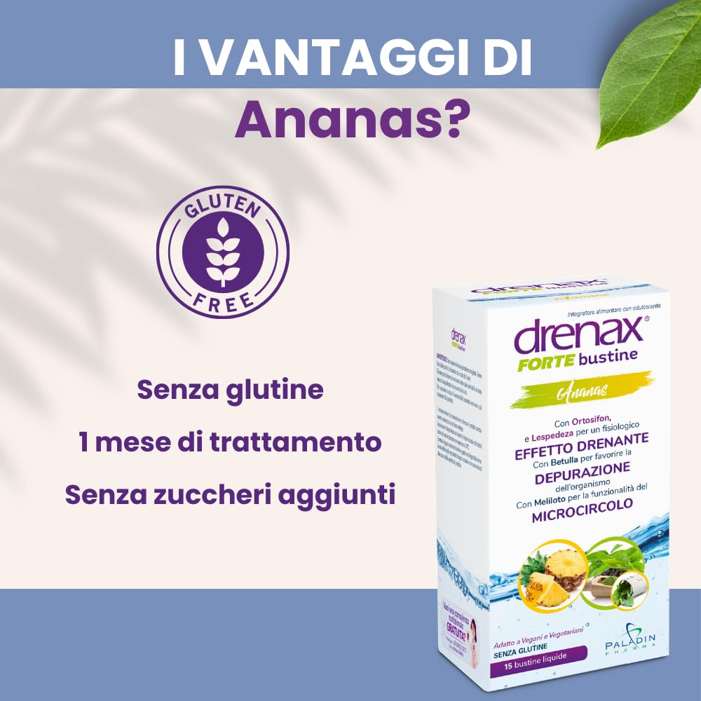 Drenax Forte Ananas drenante 15 bustine microcircolo