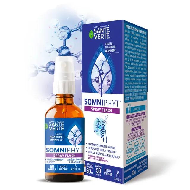Sante Verte Somniphyt Spray Flash melatonina pesca