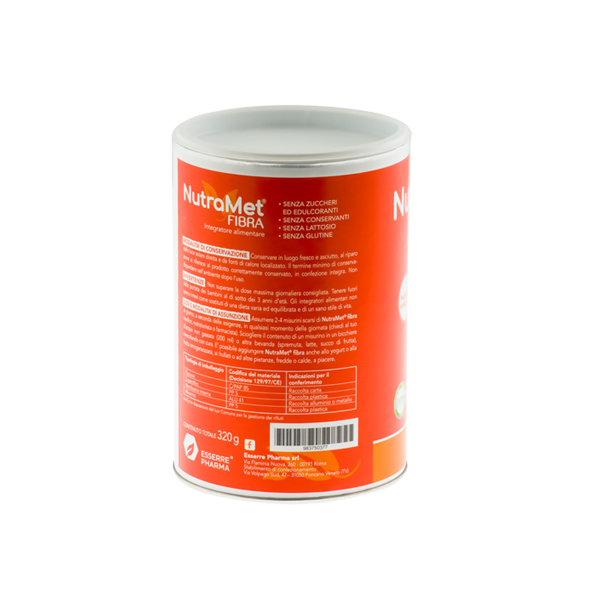 Redulen NutraMet Fibra Integratore Barattolo 320g Senza Glutine