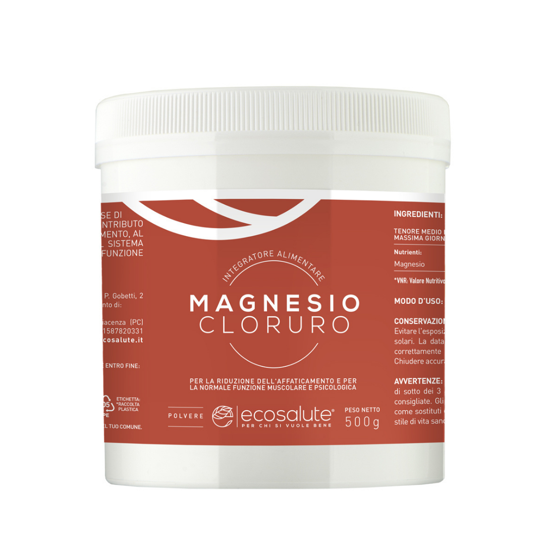 Spazio Ecosalute Magnesiomania Magnesio Cloruro polvere 500 g pura
