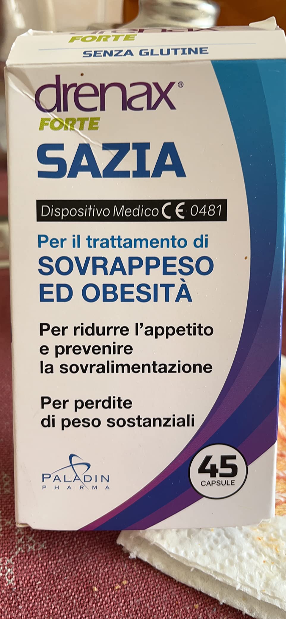 Drenax Forte Sazia dispositivo 45 capsule controllo peso