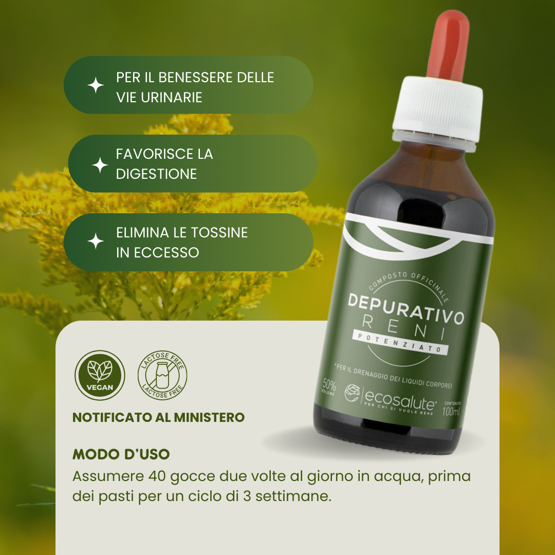 Spazio Ecosalute Depurativo Reni 100 ml gocce drenanti
