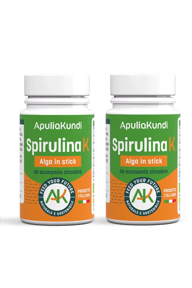 Apuliakundi Spirulina K BIO alga stick 2x40g proteica vegana