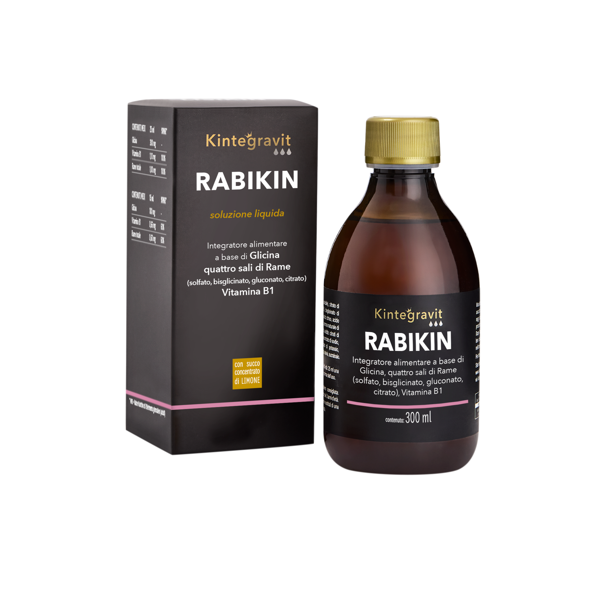 Sitar Kintegravit Rabikin rame liquido 300 ml vitamina B1