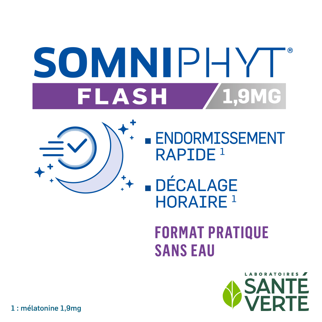 Santé Verte Somniphyt Flash 1,9 mg melatonina per sonno