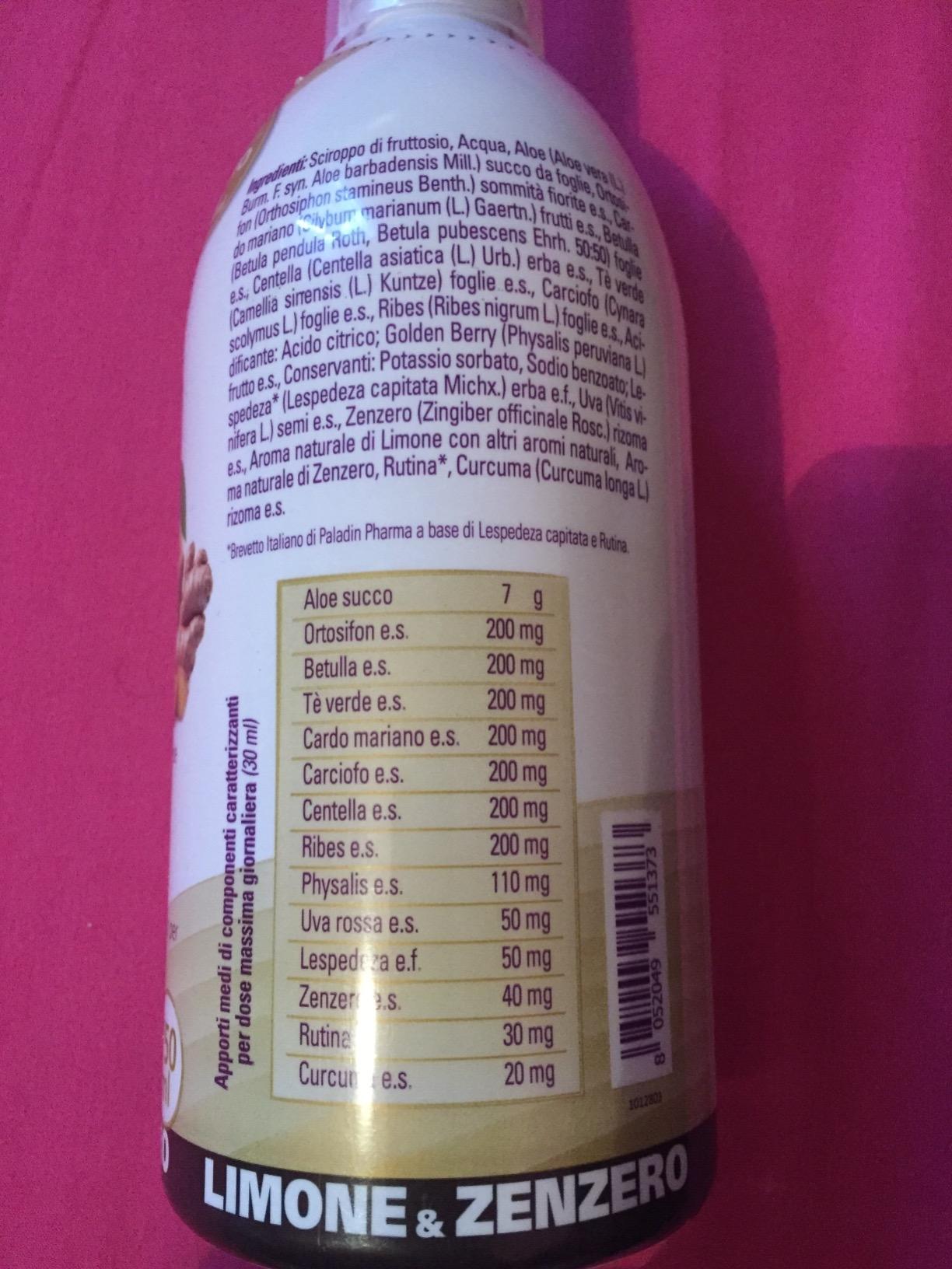 Drenax Forte Ginger&Lemon drenante 750 ml ritenzione