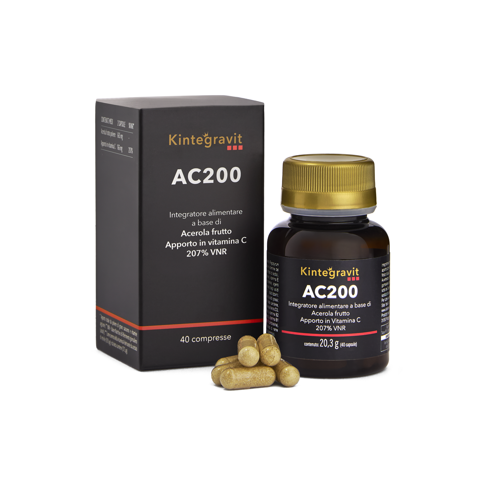 Sitar Kintegravit AC200 capsule 40 pz vitamina C acerola