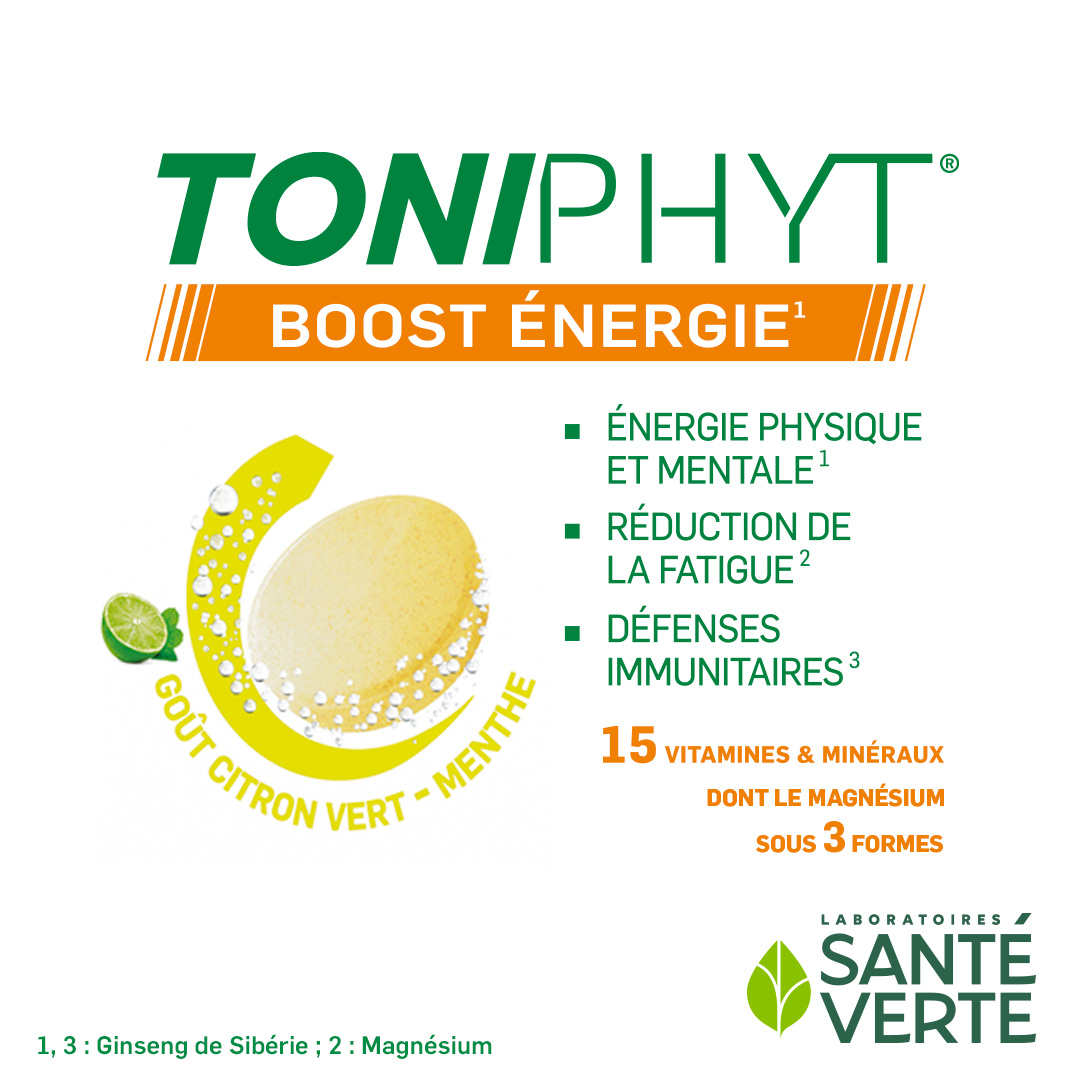 Santé Verte Toniphyt Boost Energia limone menta senza zuccheri