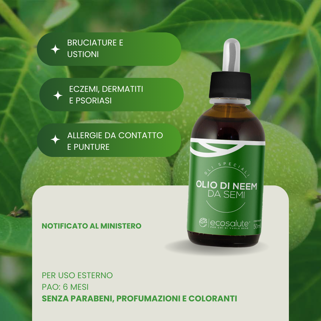 Spazio Ecosalute Neem Olio di Neem Semi 50 ml