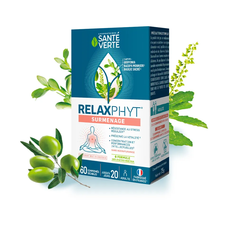 Sante Verte Relaxphyt Surmenage antistress 60 compresse tulsi