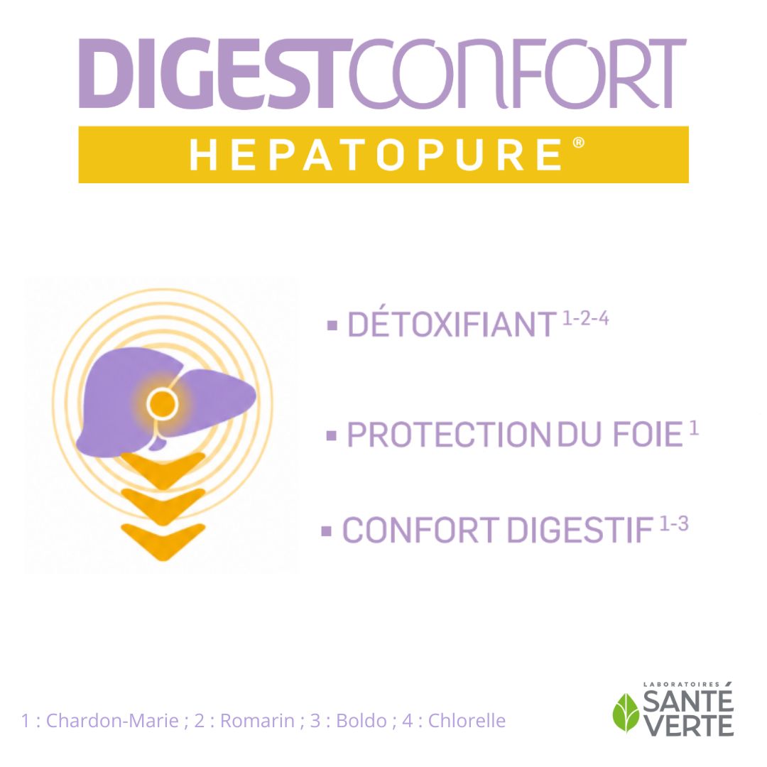 Santé Verte DigestConfort Hepatopure integratore fegato cardo mariano