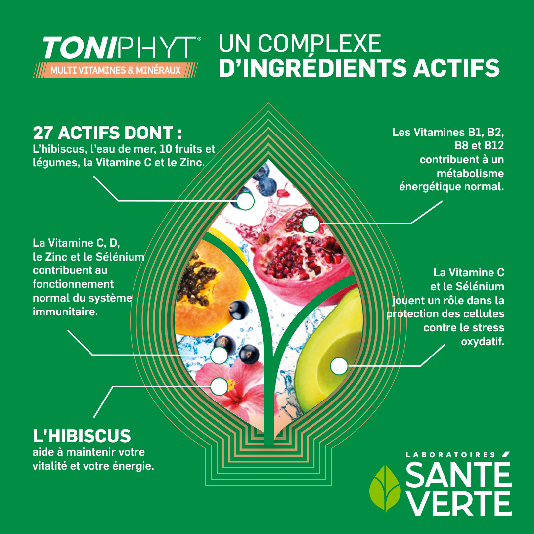 Santé Verte Toniphyt Multivitamine Minerali integratore energia
