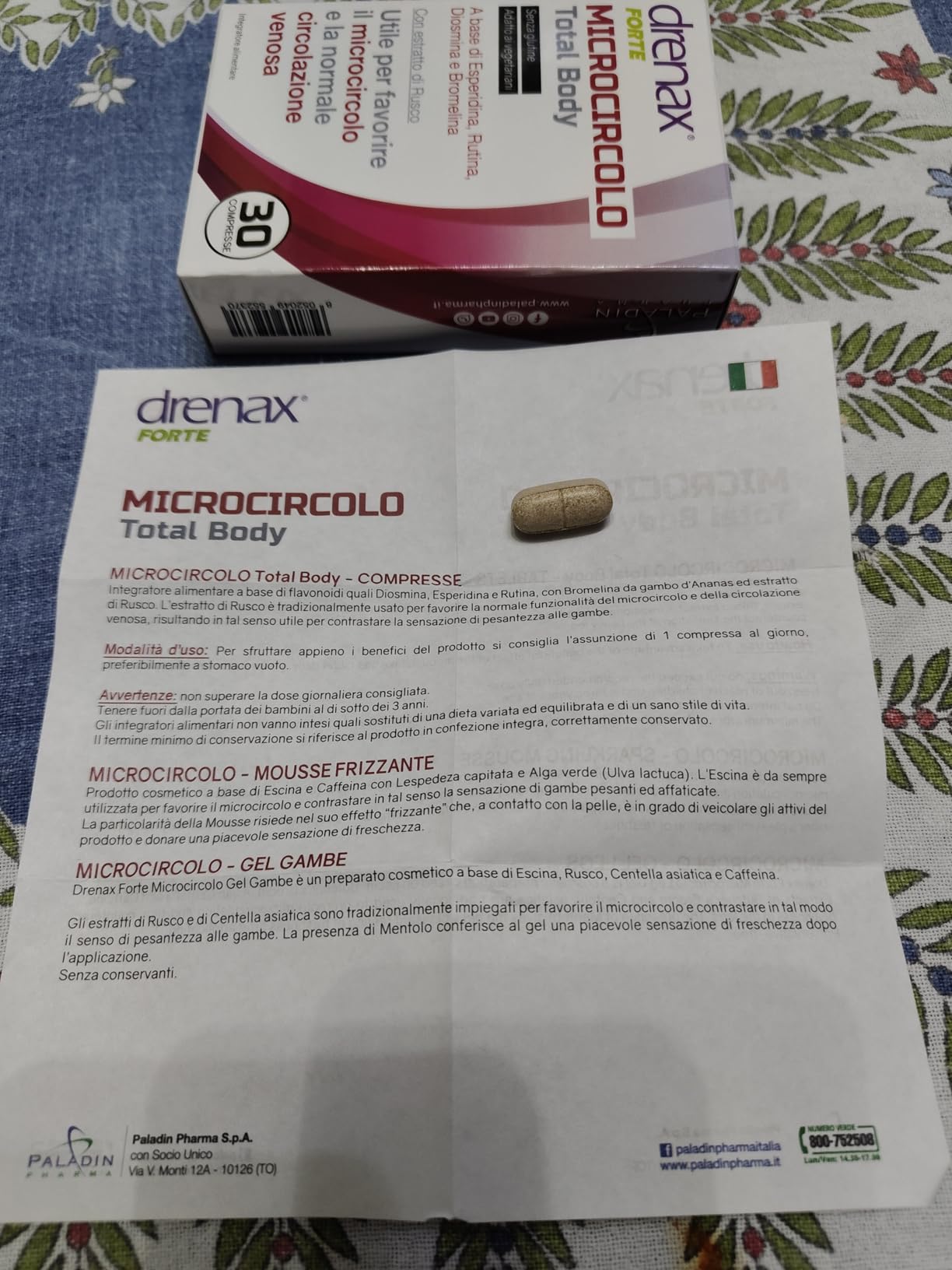 Drenax Forte Microcircolo Total Body drenante 30 compresse