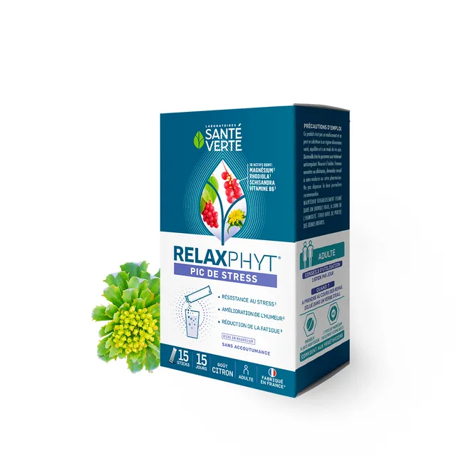 Sante Verte Relaxphyt Pic de Stress integratore stick magnesio rhodiola