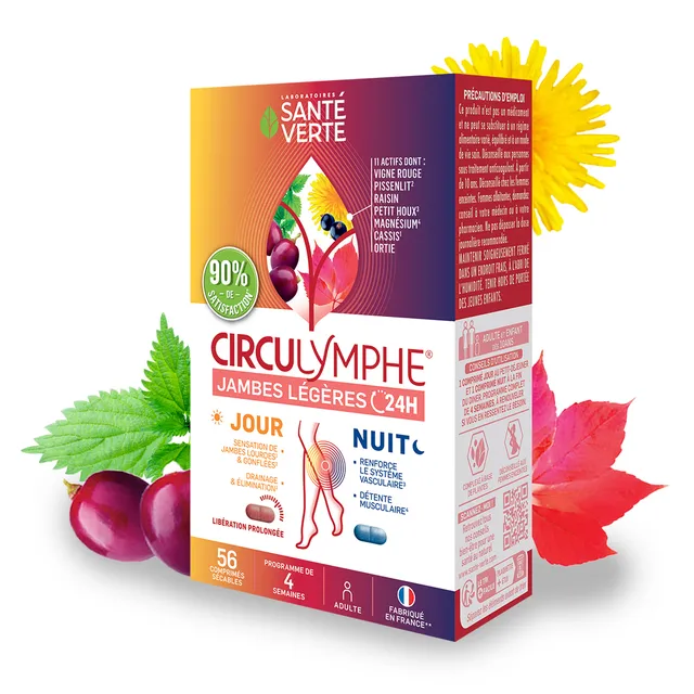 Sante Verte Circulymphe Gambe Leggere giorno notte circolazione