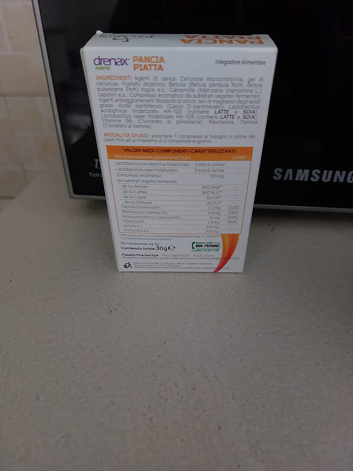 Drenax Forte Pancia Piatta integratore 30 compresse gonfiore