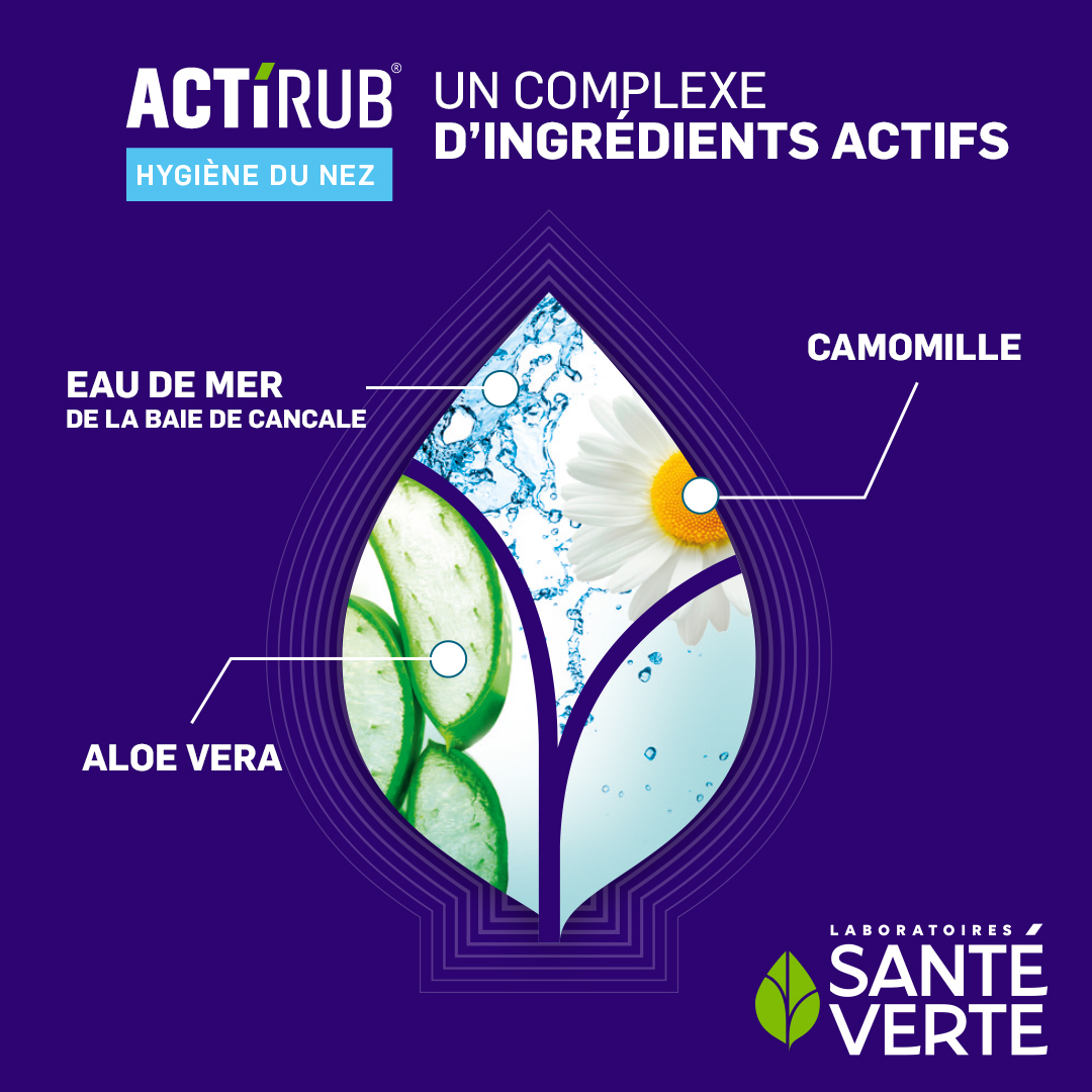 Sante Verte Actirub Spray Nasale Famiglia acqua di mare