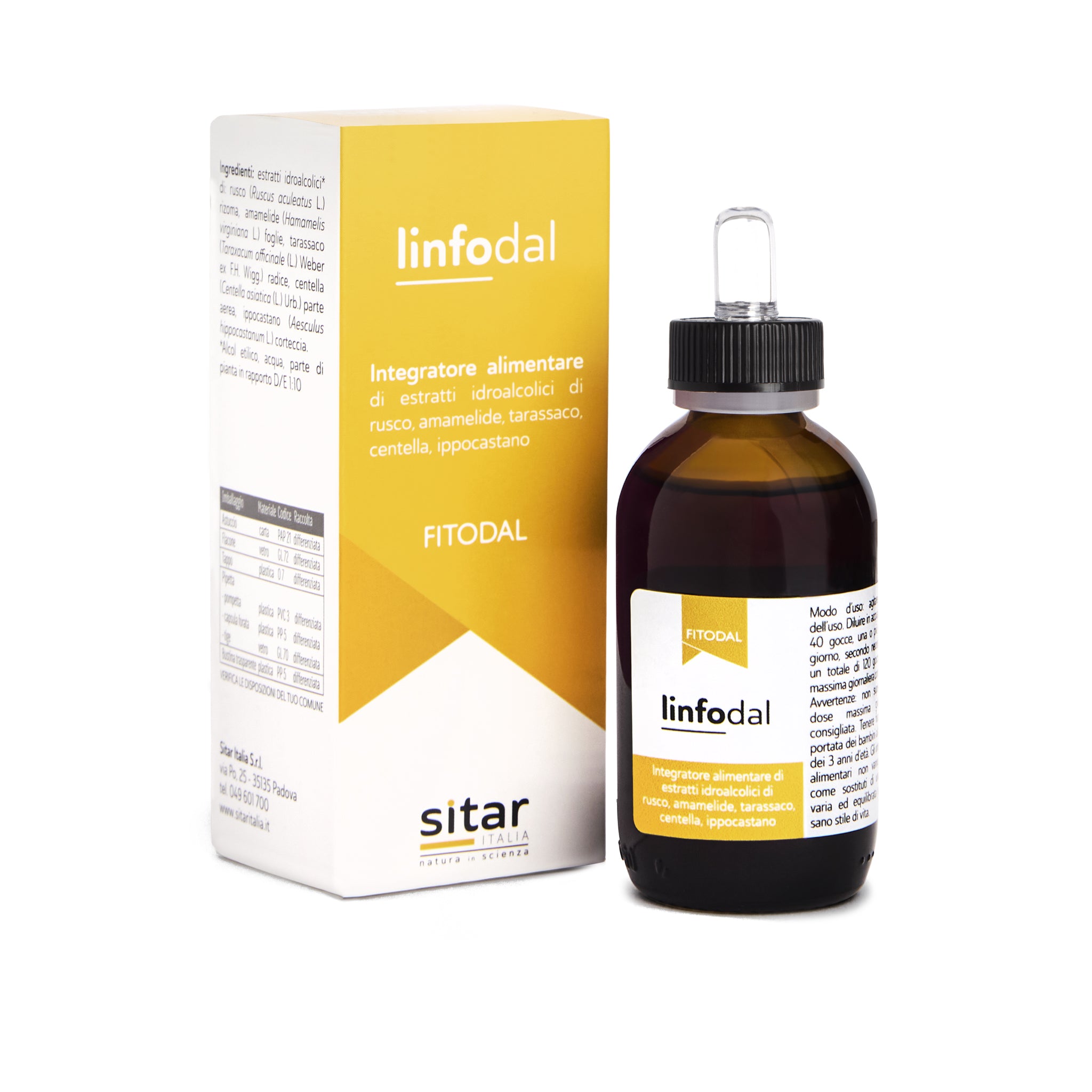 Sitar Fitodal LinfoDAL gocce 50 ml microcircolo gambe