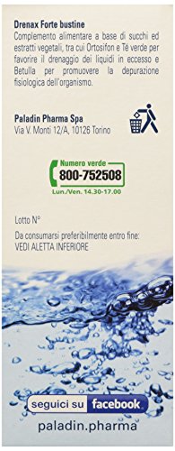 Drenax Forte Mirtillo Uva drenante 15 bustine stick