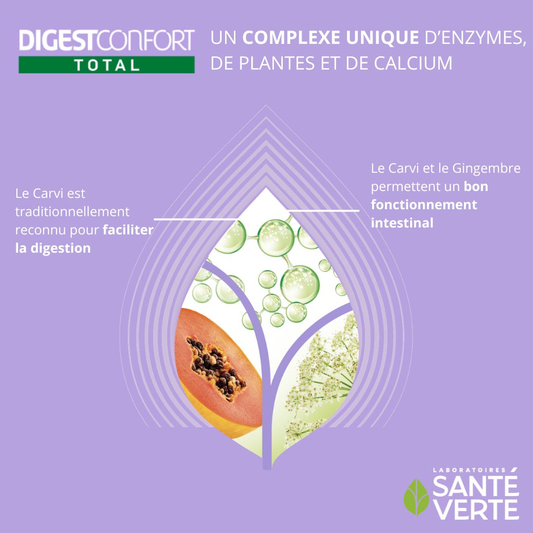 Santé Verte DigestConfort Total 30 compresse enzimi piante