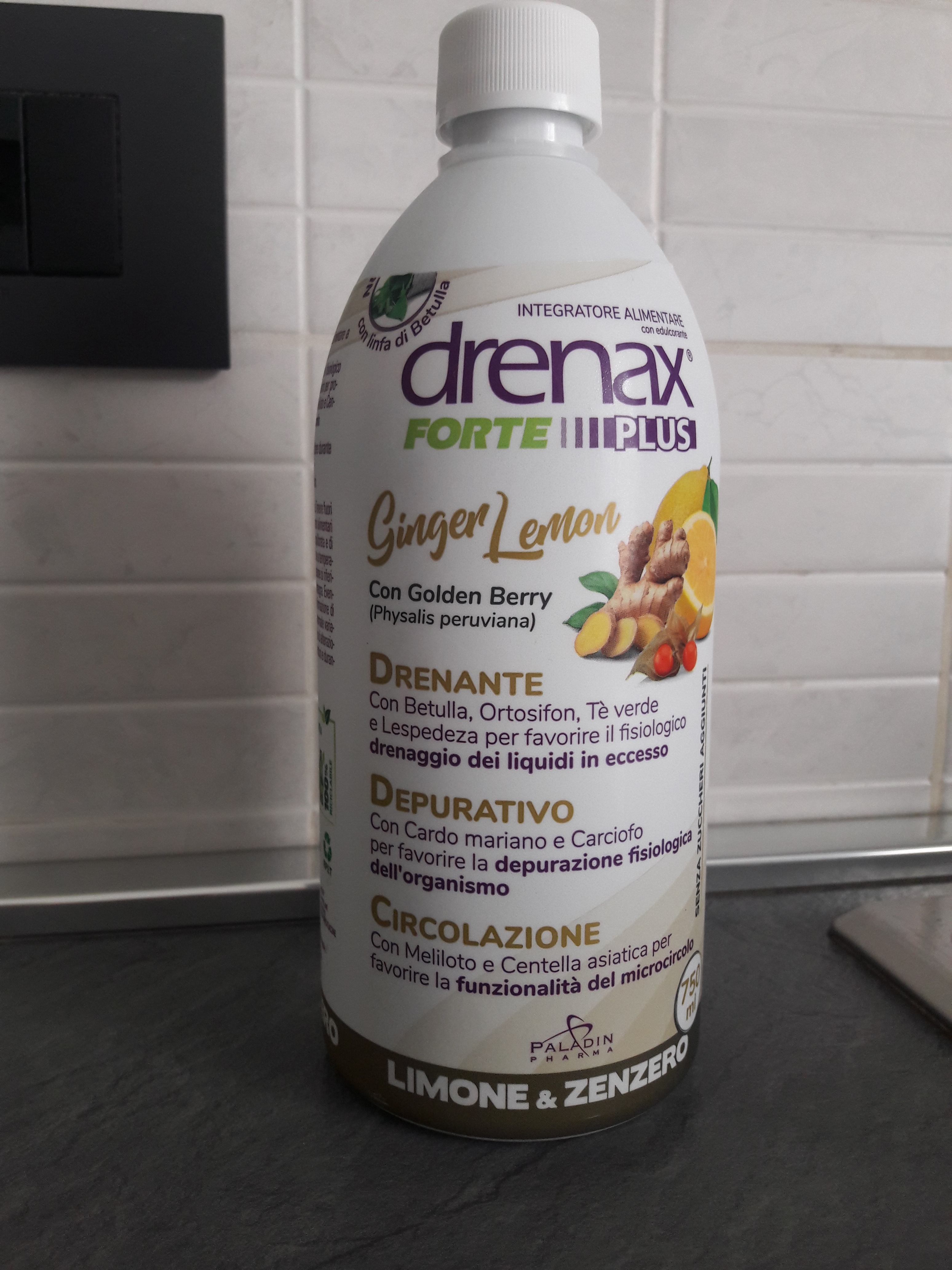Drenax Forte Ginger&Lemon drenante 750 ml ritenzione