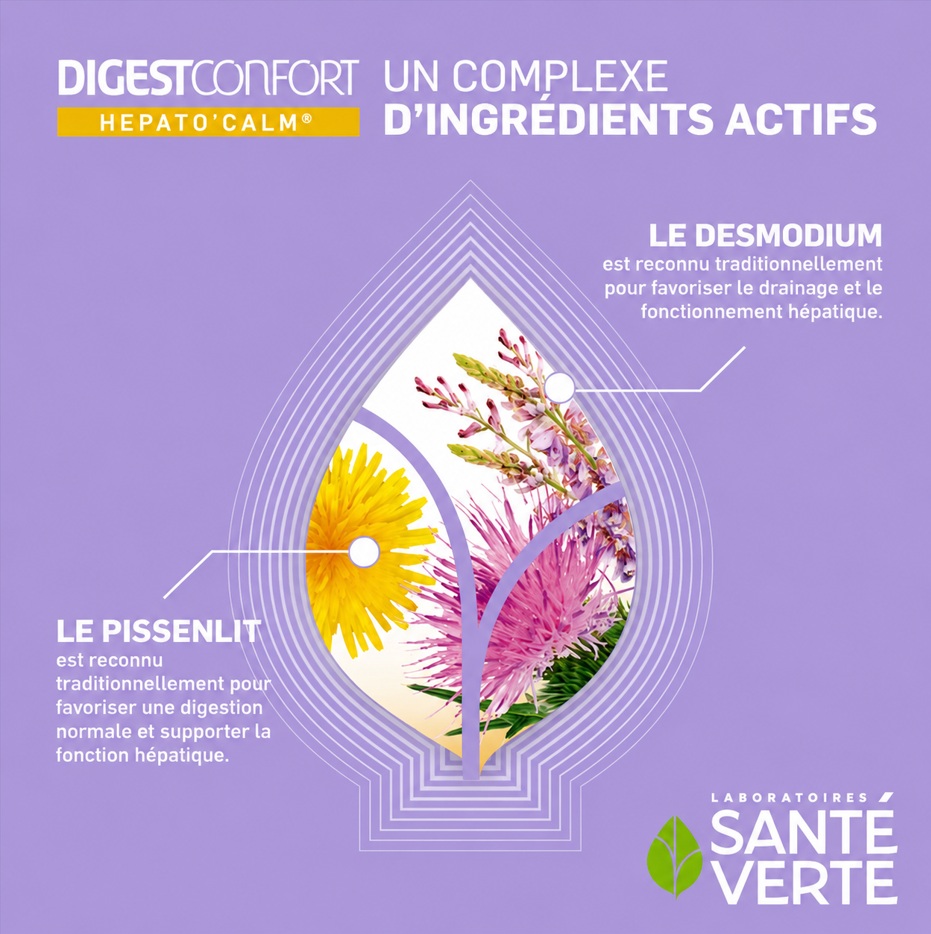 Santé Verte DigestConfort Hepato'Calm integratore fegato desmodium