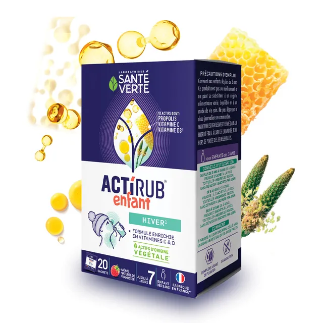 Sante Verte Actirub Bustine Bambino lampone difese