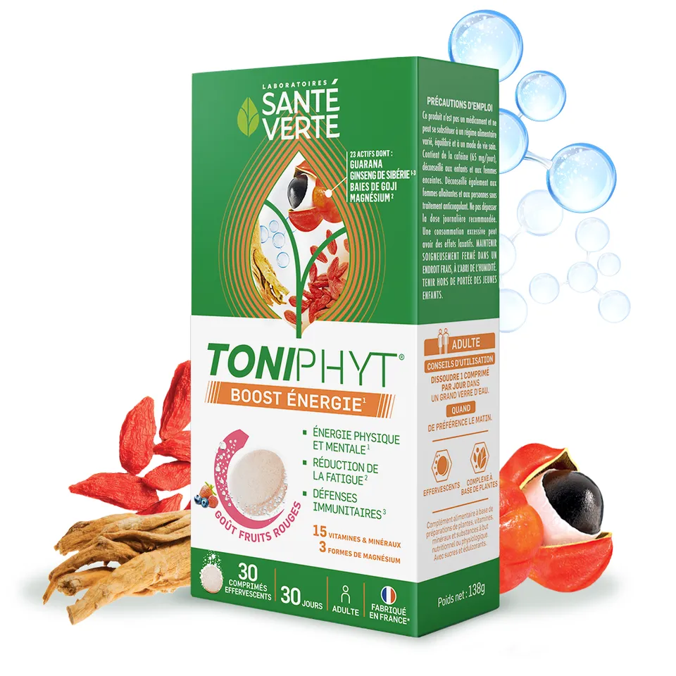Santé Verte Toniphyt Boost Energia Frutti Rossi effervescente