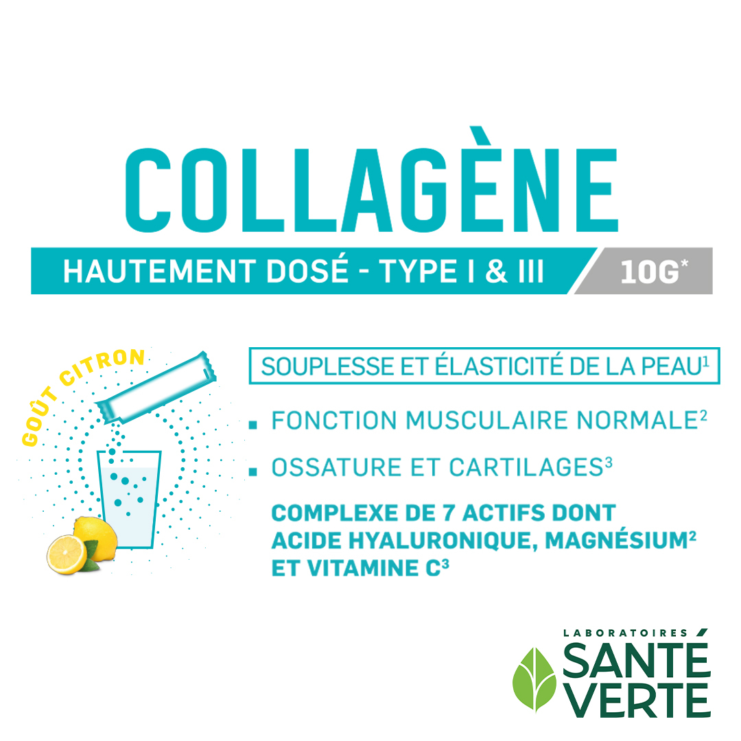 Sante Verte Ingrédients Experts Collagène integratore collagene tipo I e III
