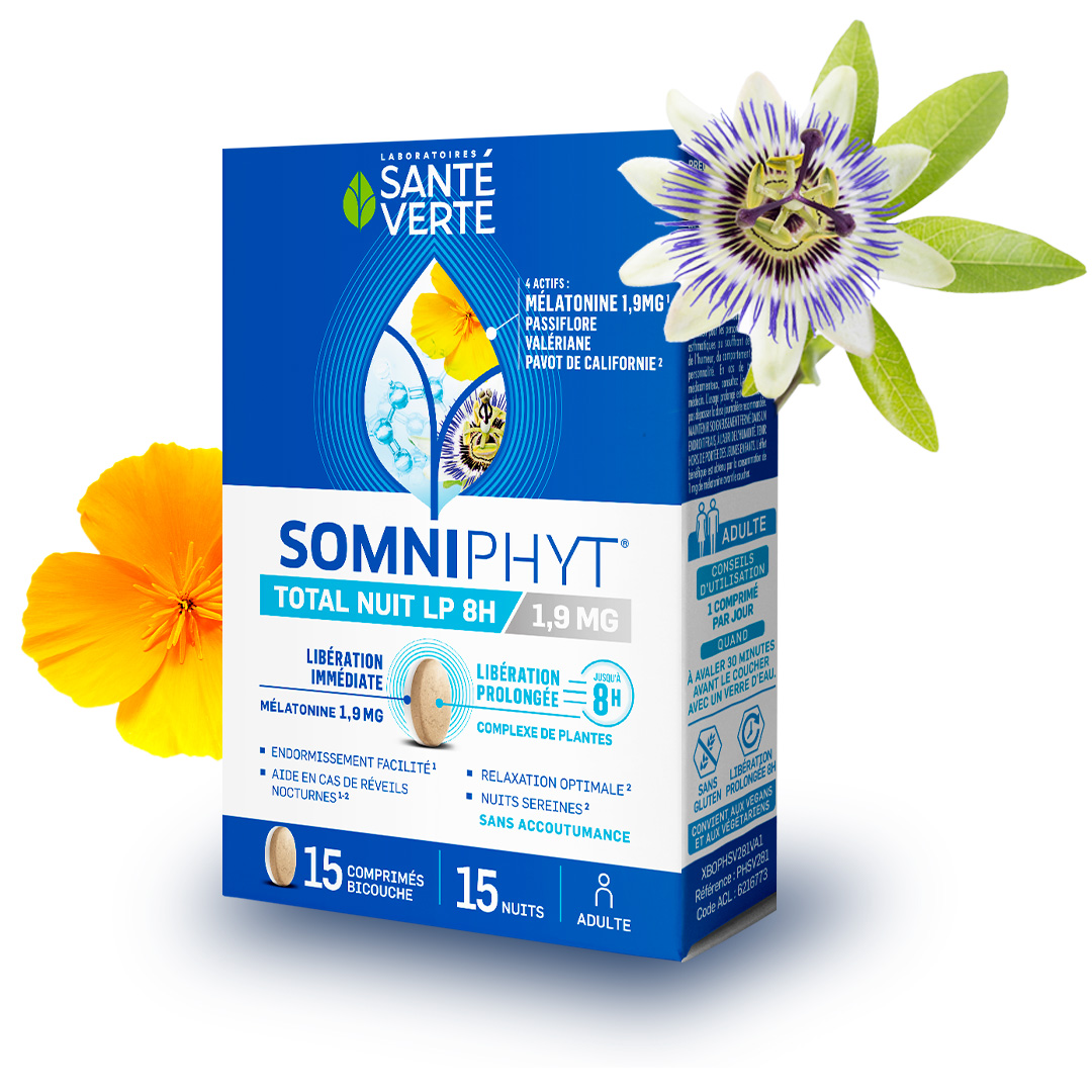 Sante Verte Somniphyt Total Nuit LP 1,9 mg integratore sonno notte