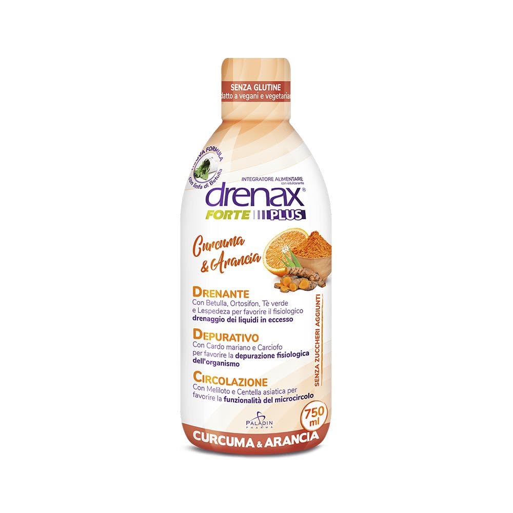 Drenax Forte Arancia Curcuma drenante 750 ml gusto arancia