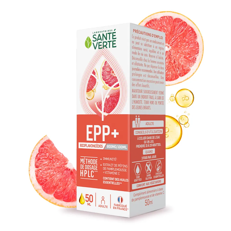 Sante Verte Ingrédients Experts EPP+ Estratto Semi Pompelmo Vitamina C