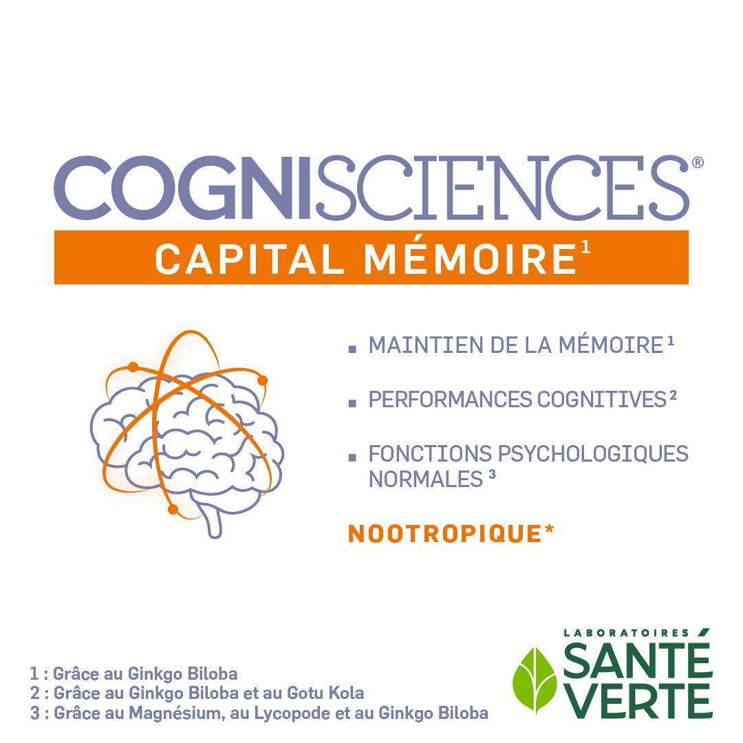 Santé Verte Cognisciences integratore memoria ginkgo