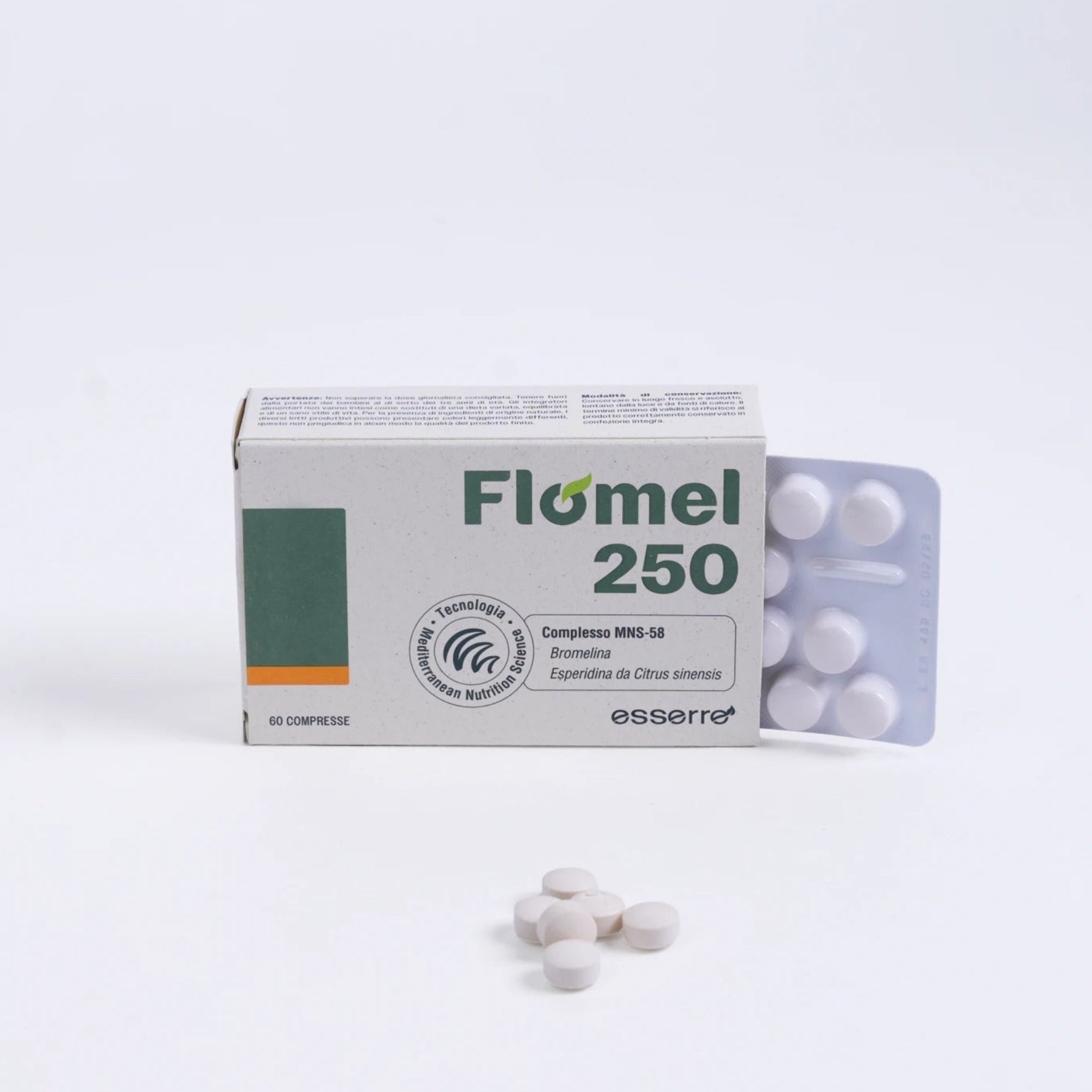 Redulen Flomel 250 60 compresse drenante bromelina