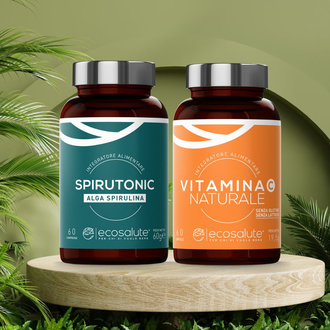 Spazio Ecosalute Pacchetto Energia Spirulina Vitamina C kit