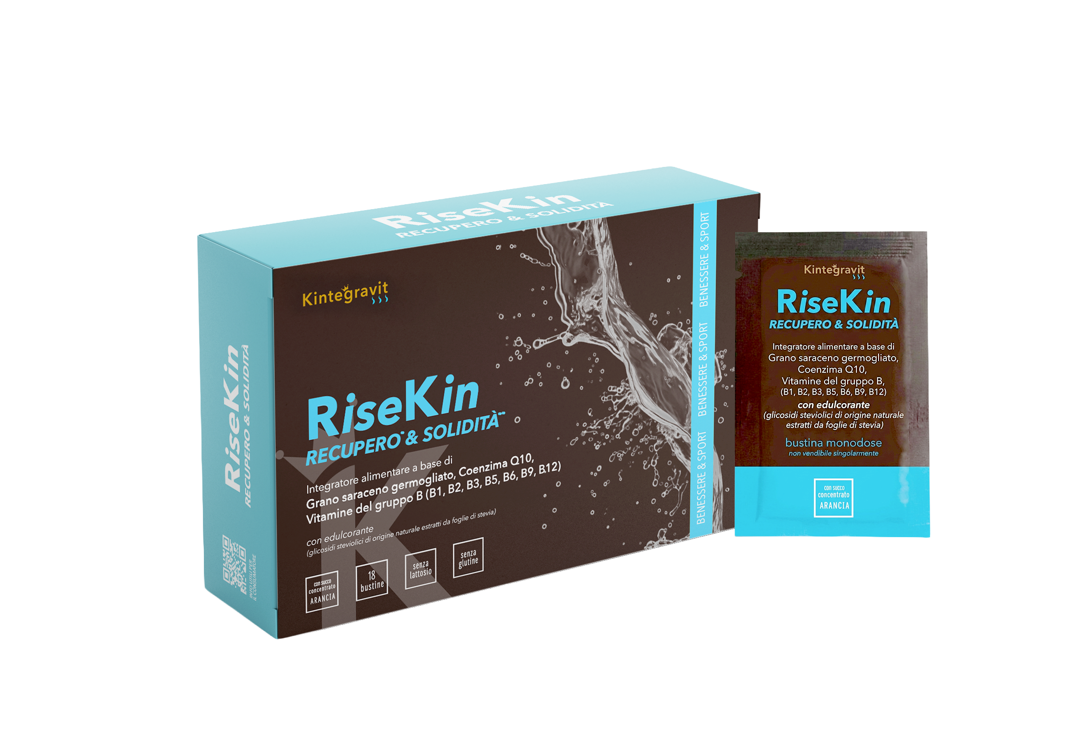 Sitar Kintegravit RiseKin bustine 18 pz recupero arancia