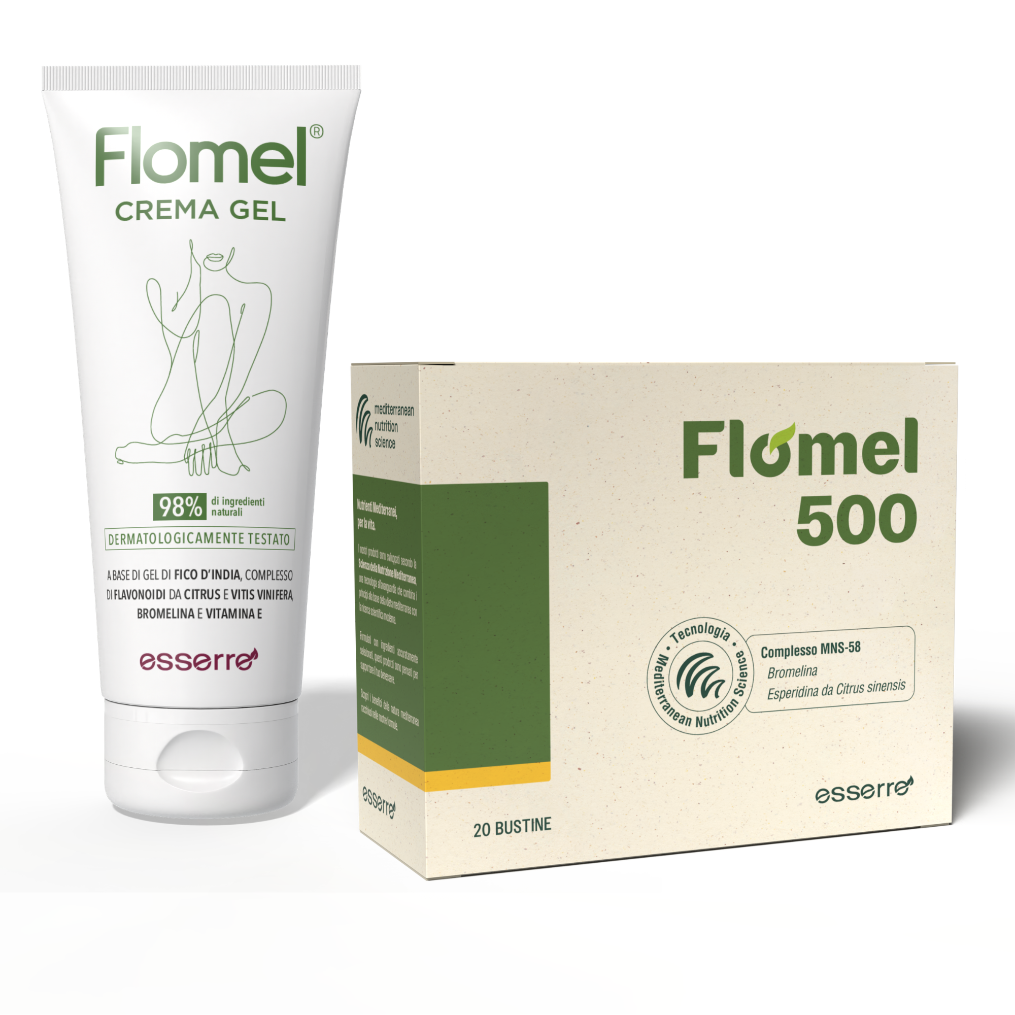 Redulen Flomel Doppia Azione Kit Drenaggio Gambe Pesanti
