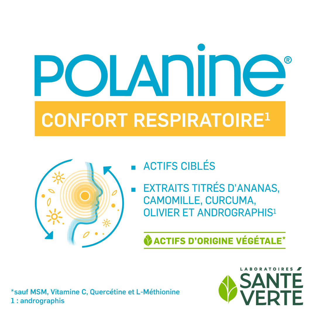 Sante Verte Polanine® 30 compresse vie respiratorie