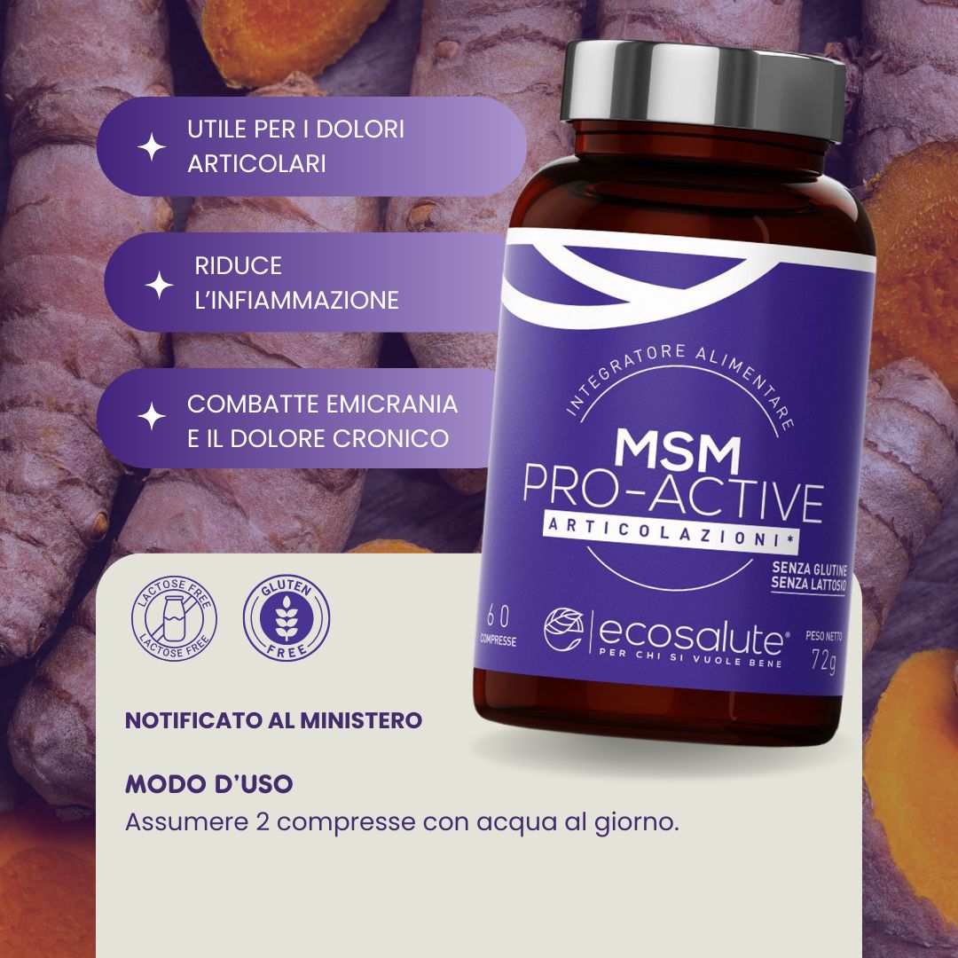 Spazio Ecosalute Articolazioni MSM Pro-Active 60 compresse articolazioni