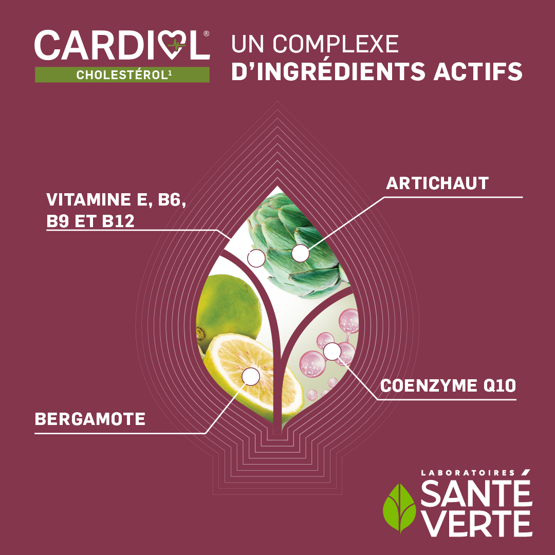 Santé Verte Cardiol Integratore Colesterolo Bergamotto 60 cps