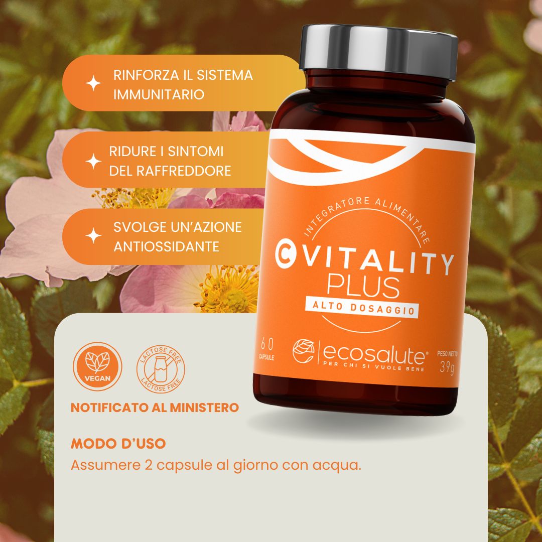 Spazio Ecosalute C-Vitality Plus capsule vitamina C 60 capsule