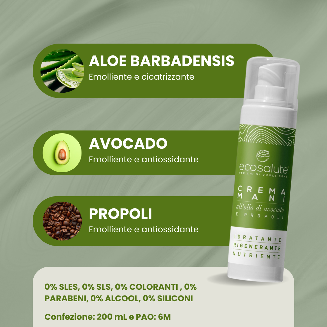 Spazio Ecosalute Crema mani avocado e propoli 50 ml