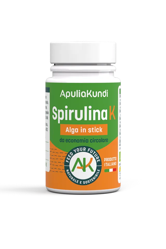 Apuliakundi Spirulina K BIO alga stick 40g proteica vegana