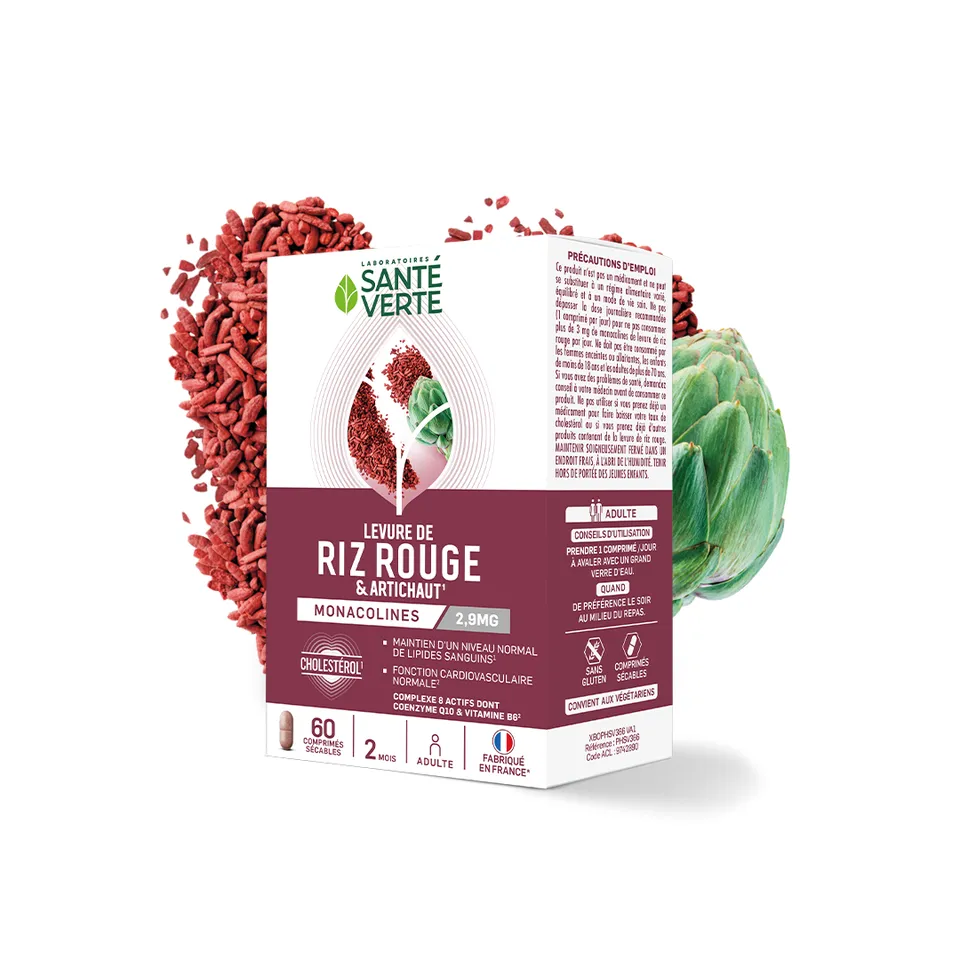 Sante Verte Ingrédients Experts Lievito Riso Rosso Carciofo capsule