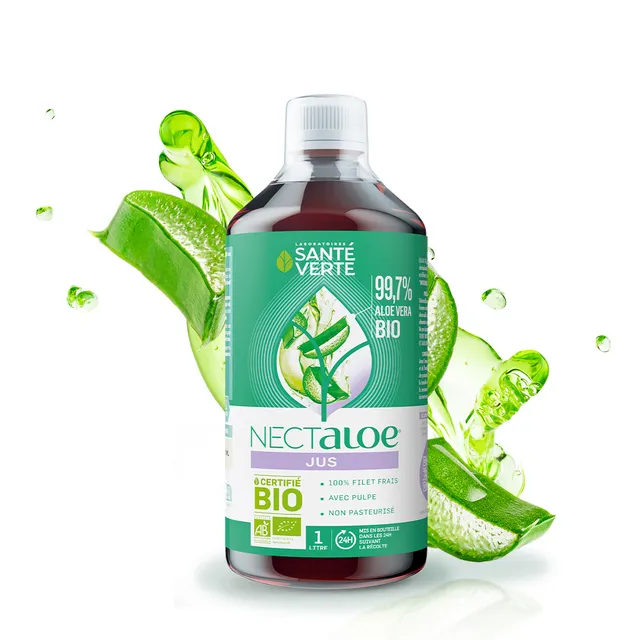 Santé Verte Nectaloe Jus Bio Succo Aloe Vera Biologico Vegetariano